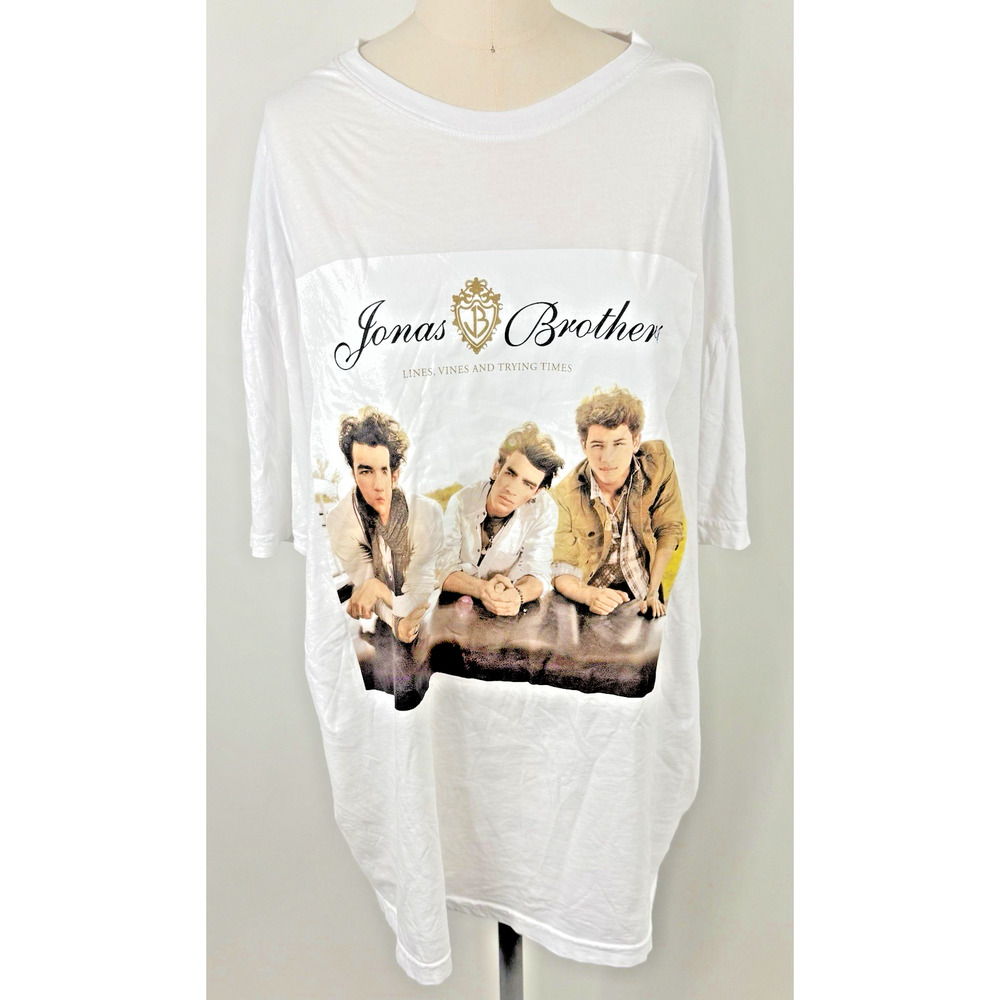 Jonas Brothers 3x Plus Size Fan Album Concert T-shirt Vines Lines and‎ Trying